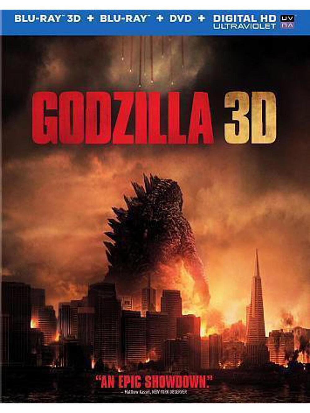 Godzilla (Blu-ray/DVD, 2014, Includes Digital Copy Ultraviolet 3D)